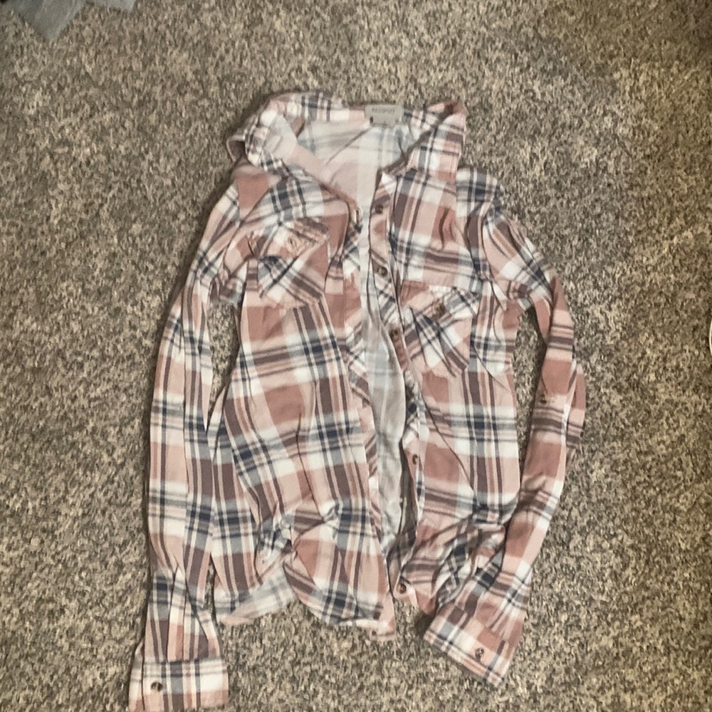 Small pink flannel jacket